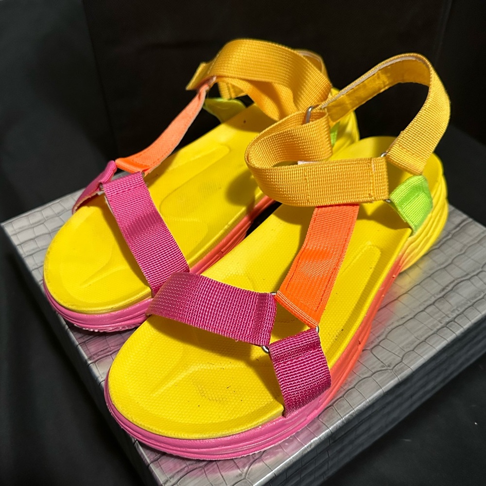 Colorful summer sandals